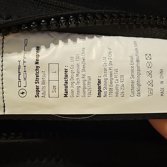 Men's Black Neoprene Wetsuit NWT - Picture 16 of 16